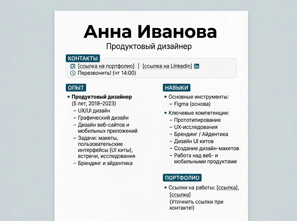Пример документа PDF, собранного ёжом из черновика