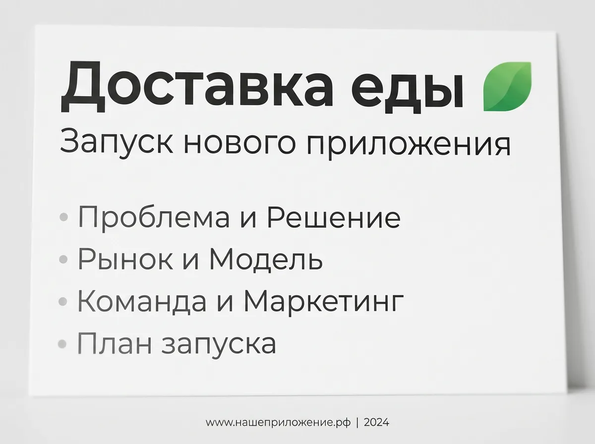 Пример слайда презентации, собранного ёжом по брифу