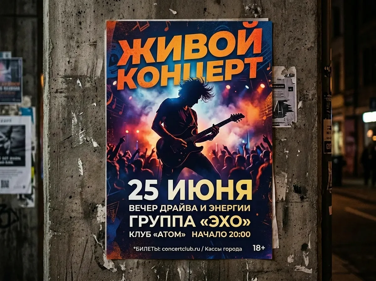 Та же афиша с датой «25 ИЮНЯ»