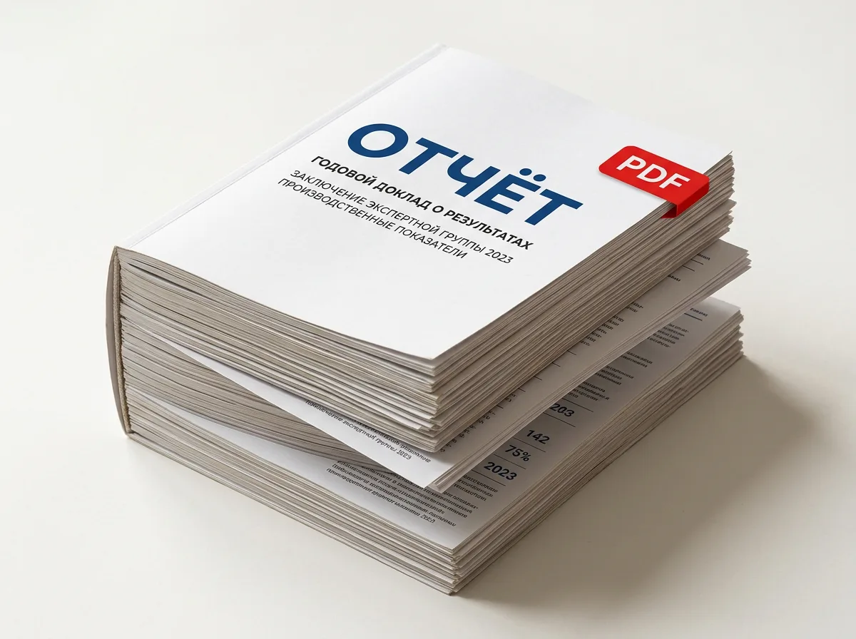 Один большой PDF-отчёт со всеми разделами подряд