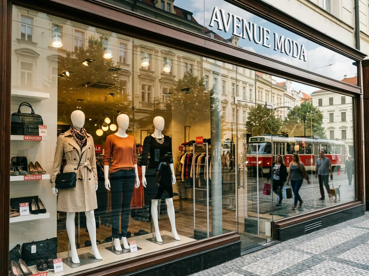 Та же витрина без надписи SALE