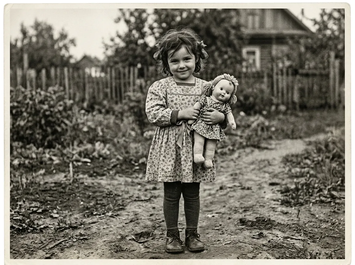 Восстановленная детская фотография