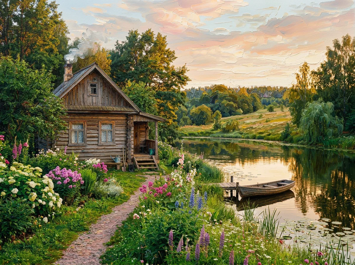 То же фото как картина маслом
