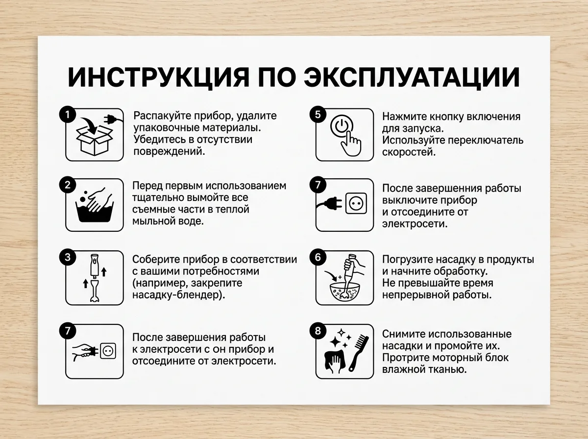 Та же инструкция на русском с нумерованными шагами