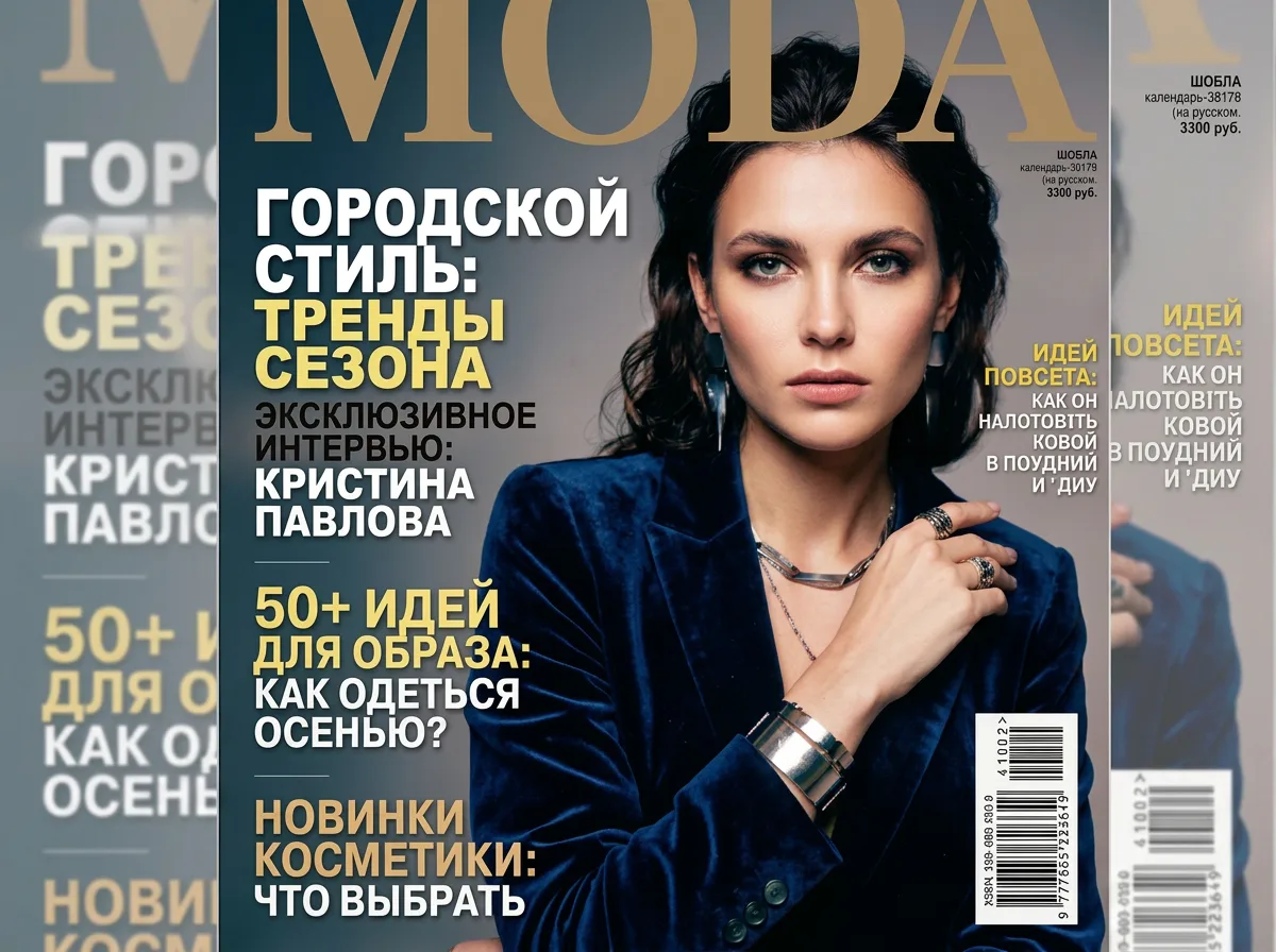Чёткая обложка журнала после ×4