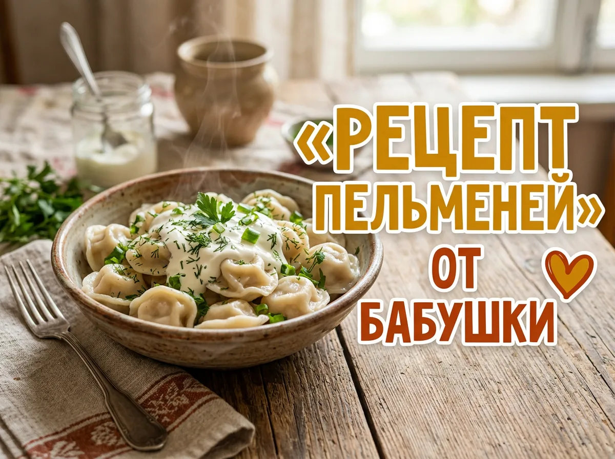 Обложка YouTube «РЕЦЕПТ ПЕЛЬМЕНЕЙ ОТ БАБУШКИ»