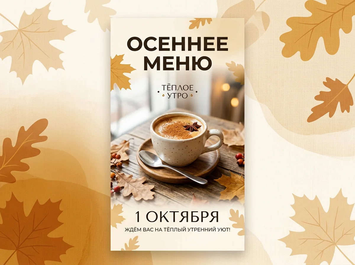Пример поста и Stories, сгенерированных ёжом